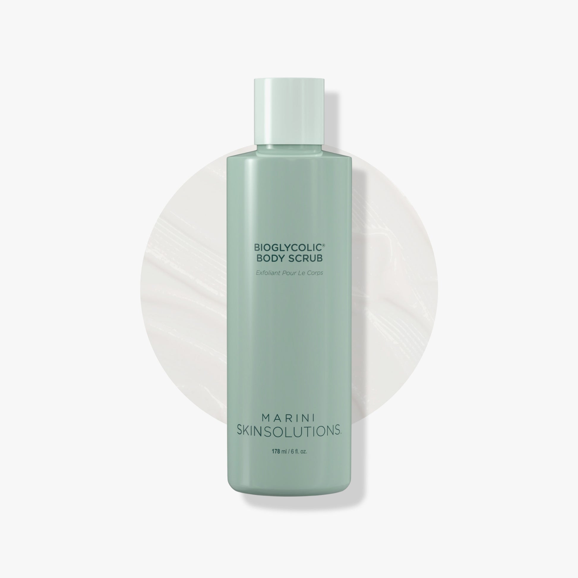 Bioglycolic Body Scrub - Body Wash with Glycolic Acid to Resurface Texture and Exfoliate Legs and Arms - Marini SkinSolutions