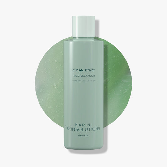 Clean Zyme Face Wash - Marini SkinSolutions - Resurfacing and Exfoliating Enzymes for Polished Smooth Skin 