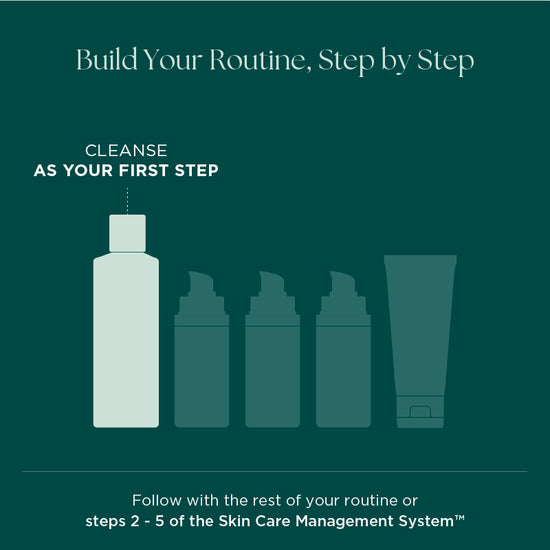 Cleanse face as first step of skin care routine. Use professional grade face wash from Marini SkinSolutions to remove impurities before starting your other skin care products.