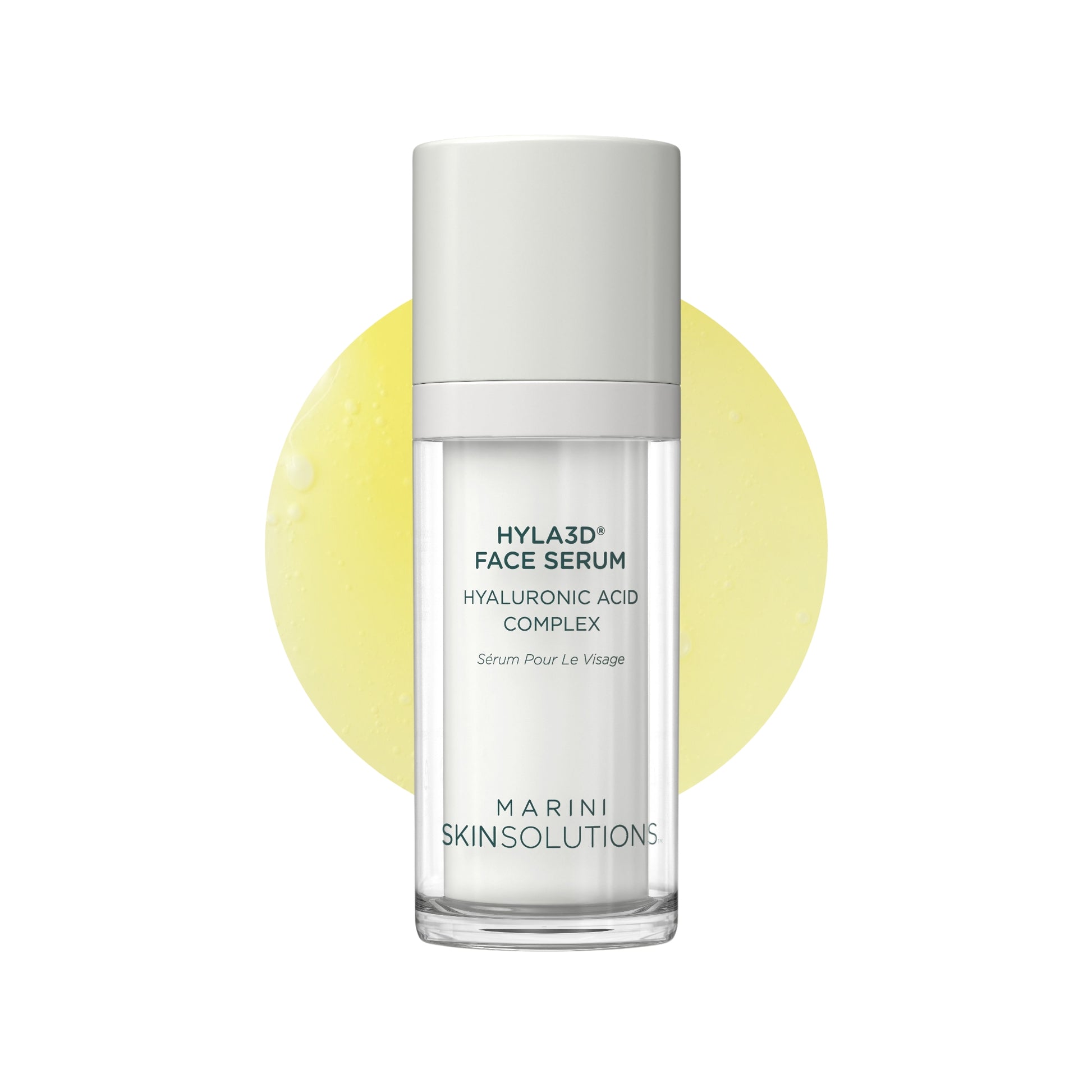 Hyla3D Face Serum with Hyaluronic Acid by Marini SkinSolutions - Patented HA Skin Care for Intense Hydration, Bouncy Volume, and Skin Elasticity 