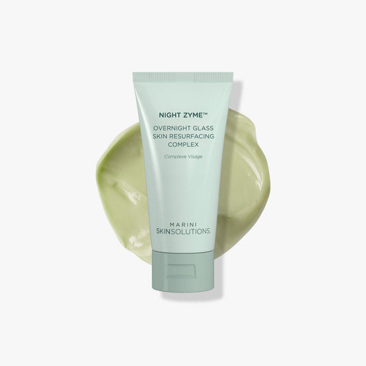 Night Zyme Overnight Glass Skin Resurfacing Complex by Marini SkinSolutions - Advanced Medical Grade Face Mask for At Home Skin Care - Resurface Skin Texture for Glass Smooth Skin